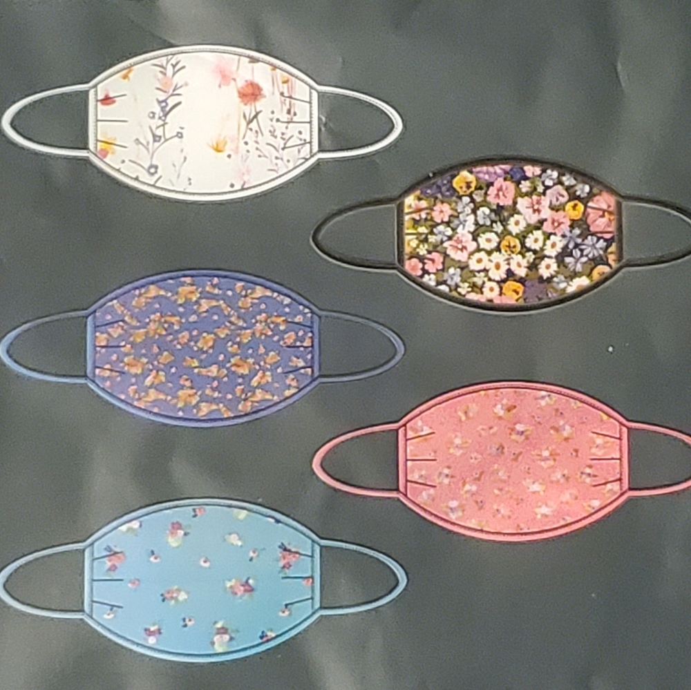 5 Piece Fashion Face Masks